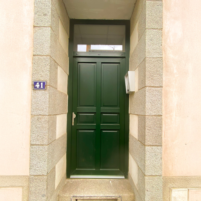 porte bois avec imposte
