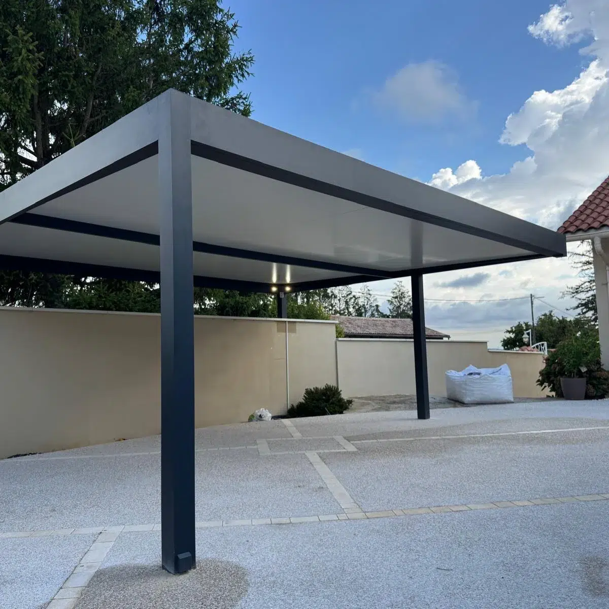 carport adosse proclair